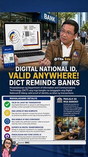 DIGITAL NATIONAL ID, VALID ANYWHERE! | DICT MAY PAALALA SA MGA BANGKO