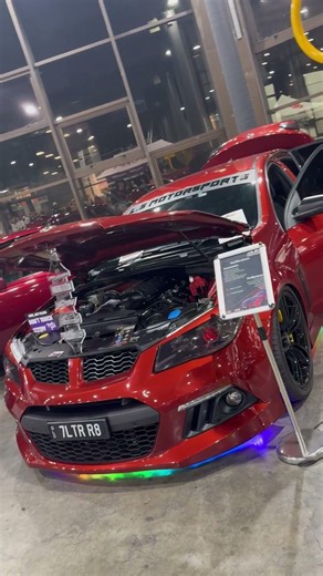 @shed_at_tara’s HSV Clubsport R8 Gen-F showcasing our Custom LED Bonnet & x2 Door Holder Props. 🔆🔥