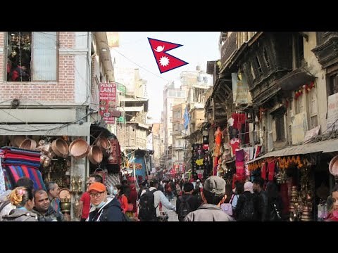 WALKING THE STREETS OF KATHMANDU, NEPAL (4K)