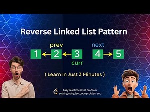 Reverse Linked List in 3 Mins 🔥DSA Leetcode pattern 🤯