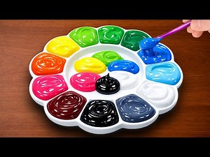 How to Make 13 Colors With 6 Primary Colors | Satisfying Color Mixing