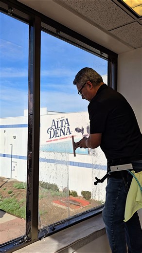 Alta Dena Commercial Flat Glass Window Tint Installation | Professional Architectural Film Upgrade