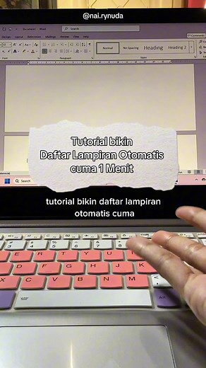 Cara Mudah Bikin Daftar Lampiran Otomatis