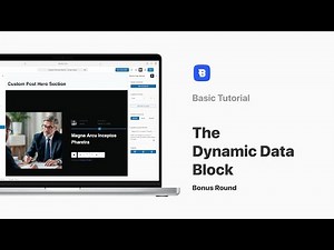 The Dynamic Data Block [Bonus Round] | Basic Tutorial | Blocksy 2
