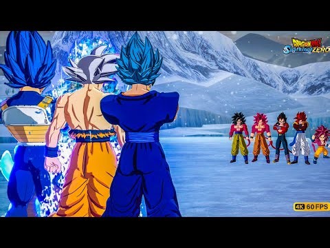 Divine Power Team Vs Super Saiyan 4 Team! Dragon Ball Sparking Zero