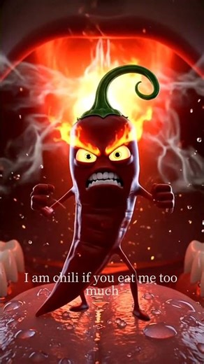 🔥 Don’t Eat Too Much Chili 🌶️ | Your Mouth Will Feel the Heat! 😳 #Shorts