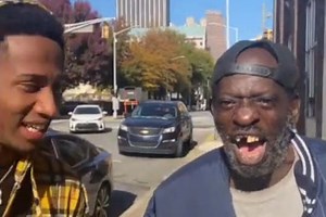 Dude Asks A Homeless Man Trivia Questions, And Every Question He Answers Right He Gets Paid!