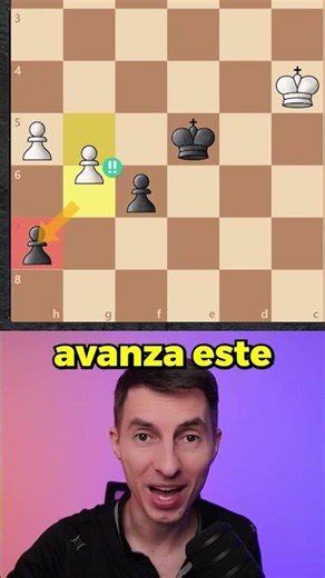 Inexplicable truco para ganar final de peones