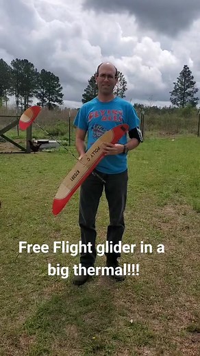 J&H Aerospace Polly C Free Flight Hand Launched Glider Soaring in Big Air!