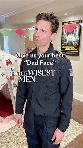 Which Brenner Brother gives the best dad face? 🤔 Be sure to catch Tyler Hynes, Andrew Walker & Paul Campbell in Three Wisest Men Saturday at 8/7c, next day on Hallmark Plus ❄️ | Hallmark Channel