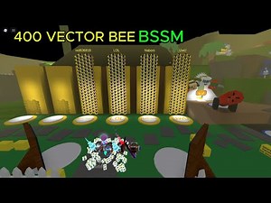 🐝400 VECTOR BEE НА ОДНОМ ПОЛЕ | BSSM | BEE SWARM SIMULATOR🐝