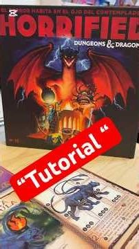 Tutorial Horrified Dungeons and dragons #boardgames #juegodemesa #tutorial #juegosdemesa