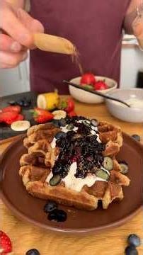 Vegane Waffeln mit Protein-Boost ohne Pulver 💪