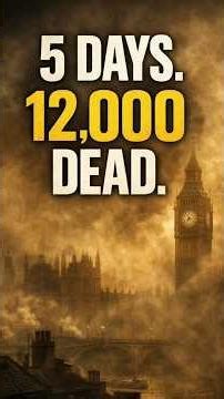 The 5 Days When Air Killed 12,000 People | The Great Smog of 1952 😨 #shorts #shortsfeed #smog