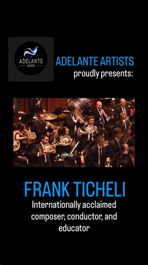 Frank Ticheli is internationally recognized as one of today’s most influential composers, celebrated especially for his works for concert band, many of which have become cornerstones of the repertoire. In demand around the world as both composer and conductor, he has appeared at Carnegie Hall, leading American universities and festivals, and in major cultural centers across Europe, Asia, and Australia—including Schladming (Austria), Beijing, Shanghai, London, Manchester, Singapore, Rome, Sydney,