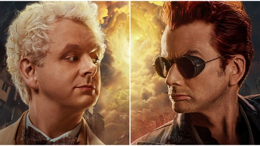 Good Omens 3 Posters Spotlight Tennant's Crowley & Sheen's Aziraphale