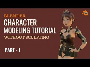 Blender Character Modeling Without Sculpting - Part 1 / FREE TUTORIAL / NO SCULPT