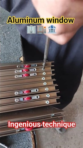 🛠️ Epic Aluminum Window Restoration! ✨💡 Ingenious Technique Revealed! #aluminiumwindow #Shorts