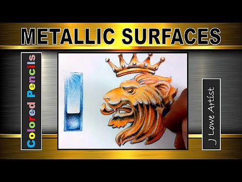 HOW TO DRAW METALLIC SURFACES for Beginners Step by Step