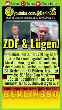 🤡🚨#ZDF #Steinhöfel #Slander #CeaseAndDesist #Injunction #PublicBroadcasting #Defamation #Musk
