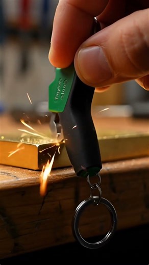 Tiny Keychain Diamond Cutter Cuts Gold | Ultra Mini Working Tool | tiny tools