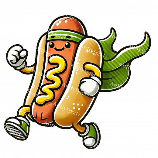 Happy Hotdog Cartoon PNG Clipart, Cute Hot Dog Digital Download, Fun Food Character, Instant Download Fast Food Clip Art for DIY Crafts - Etsy