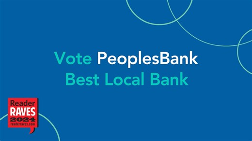 Best Local Bank - With $2.3 million donated to charities last year, we hope we earned your vote this year. | PeoplesBank