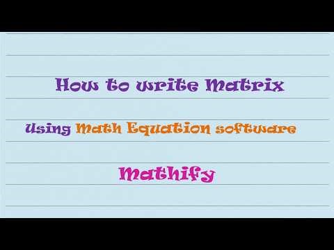 How to Write Matrix in MS Word Equation Editor | Step-by-Step Tutorial