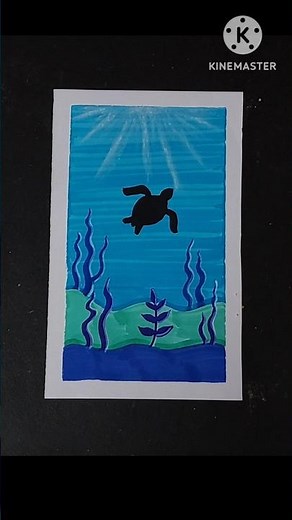 Relaxing Turtle Drawing That Looks Incredibly Real 🌊 #aesthetic #drawing #arttutorial