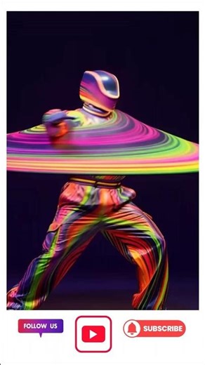 Luminescent Breakdancer 💃⚡ | Kinetic Light Whirl