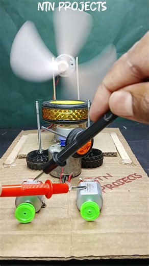 Two Way Toggle switch with 12V Motor 🔌🔥⚡ #experiment #hacks #simple #diy #new #easy #schoolproject