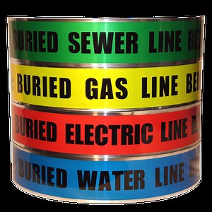 Underground Detectable Tape - PE w/Foil Laminate - 845 Series - Electro Tape