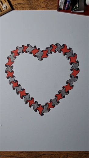 Christoph Brückner on Instagram: "How to draw creative heart step by step"