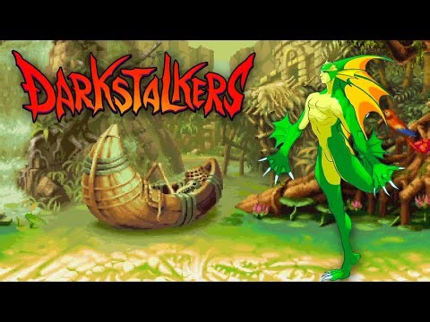 Darkstalkers: The Night Warriors - Rikuo Full Arcade Playthrough & Ending!