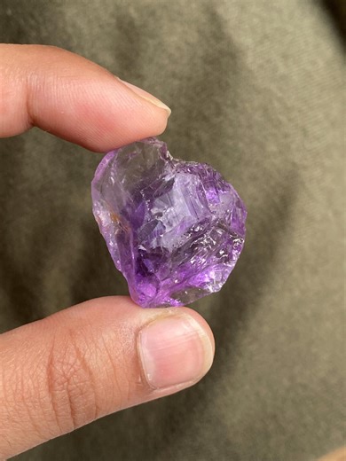 61 Ct Raw Amethyst Quartz Crystal Stone Size 31 Mm Jewelry Making Natural Amethyst Rough Faceting Cabbing or Wire Wrapping Gemstone Specimen - Etsy