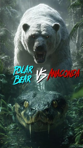 Polar Bear vs Anaconda | Amazon Rage Deep in the jungle, two killers face off. The polar bear — furious and unstoppable. The anaconda — silent and deadly. No dialogue. No mercy. Just raw instinct and power. This cinematic AI-powered scene captures the brutal tension of nature’s most dangerous standoff. Welcome to Amazon Rage. #EpicMonsterFights delivers the wild in photorealistic detail. #EpicMonsterFights #PolarBearVsAnaconda #AIshorts #AIVideo #CinematicAI #NoCGI #MonsterShowdown #ActionShorts