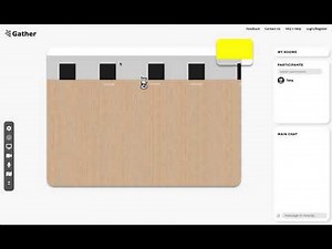 gather.town virtual conference space walkthrough