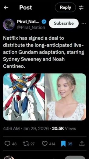 ANOTHER live-action Gundam movie? #netflix #gundam #gundamnews