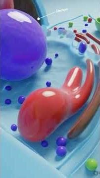 mitochondria 3D ... biology diagram showing