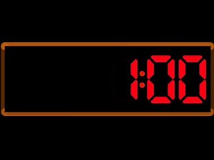 1 Minute Countdown digital clock timer with Beep sound + BBC News Countdown 2005 Theme