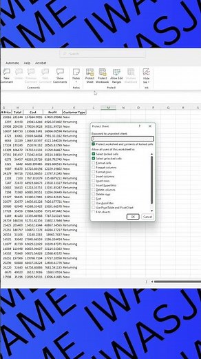 How to lock cells so they can't be edited, along with how to set some Excel cells to be editable ...