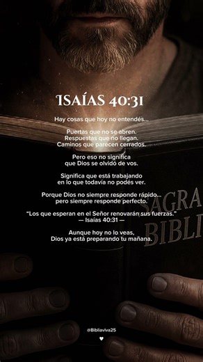 ✨ Dios Está Obrando Aunque No Lo Veas | Isaías 40:31