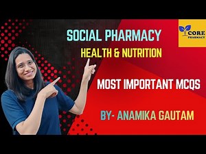 “Top 15 Social Pharmacy MCQs | Most important topic Health & Nutrition | Pharmacist Exam”