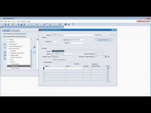 Oracle Training (Define Position Hierarchy in Oracle Purchasing) Oracle SCM Online Training