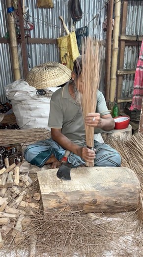 Amazing Handmade Broom Making Process 🧹 | Pure Village Skill