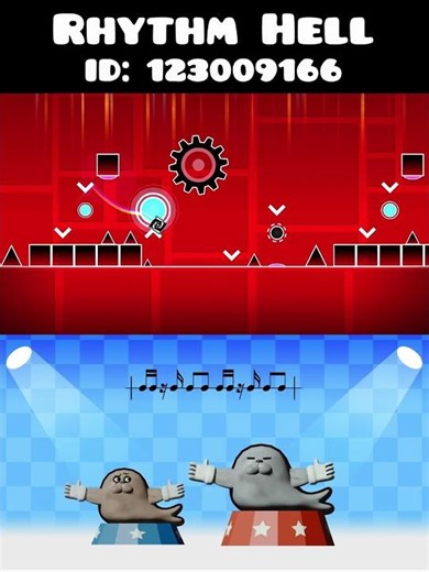 Rhythm Hell in Geometry Dash 💀 #geometrydash #ihavethisthingwithplants #dimagd2