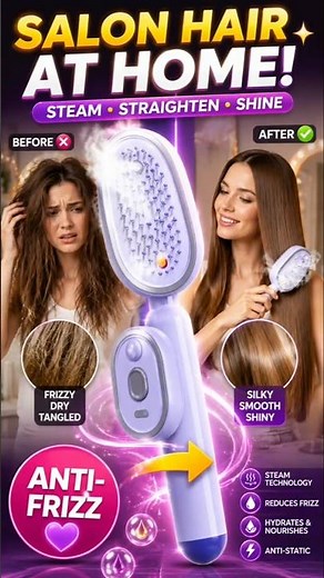 2026 Electric Steam Hair Brush Review | Rechargeable Anti-Frizz Steam Comb