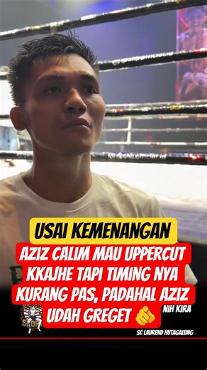 AZIZ CALIM AFTER HIS VICTORY AGAINST KKAJHE #garudafight #azizcalim #kkajhe #winner #icb #viral #fyp