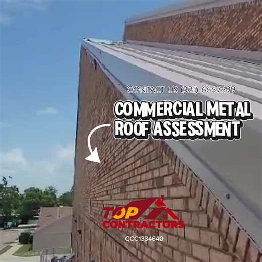 🔎 Commercial Roof Inspection A small issue today can prevent costly repairs tomorrow. This inspection revealed the affected area so the property owner can act before the problem grows. If you need a detailed inspection for your commercial property, contact Top Contractors Florida today — your trusted roofing experts in Central Florida. 🏢✨ 📞 321-666-7699 🌐 topcontractorsfl.com #CommercialRoofing #RoofInspection #FloridaRoofing #TopContractorsFlorida #RoofExperts