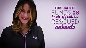 Purple Paw Pursuit Hooded Jacket - Take 20% off Sale Price Today Only! Enter APR20 at checkout! Ends 4/30 11:59pm PST. Every Purchase Funds Food and Care for Rescued Animals. Shop Now ► greatergood.me/1zrqwY7 | The Animal Rescue Site by GreaterGood